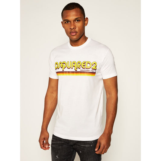 Dsquared² Elevated Casual Chic Short-Sleeved Printed Tee