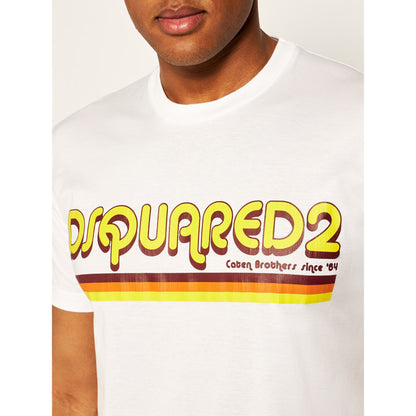 Dsquared² Elevated Casual Chic Short-Sleeved Printed Tee