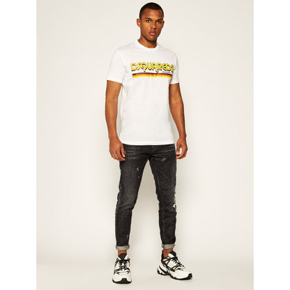 Dsquared² Elevated Casual Chic Short-Sleeved Printed Tee