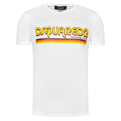 Dsquared² Elevated Casual Chic Short-Sleeved Printed Tee