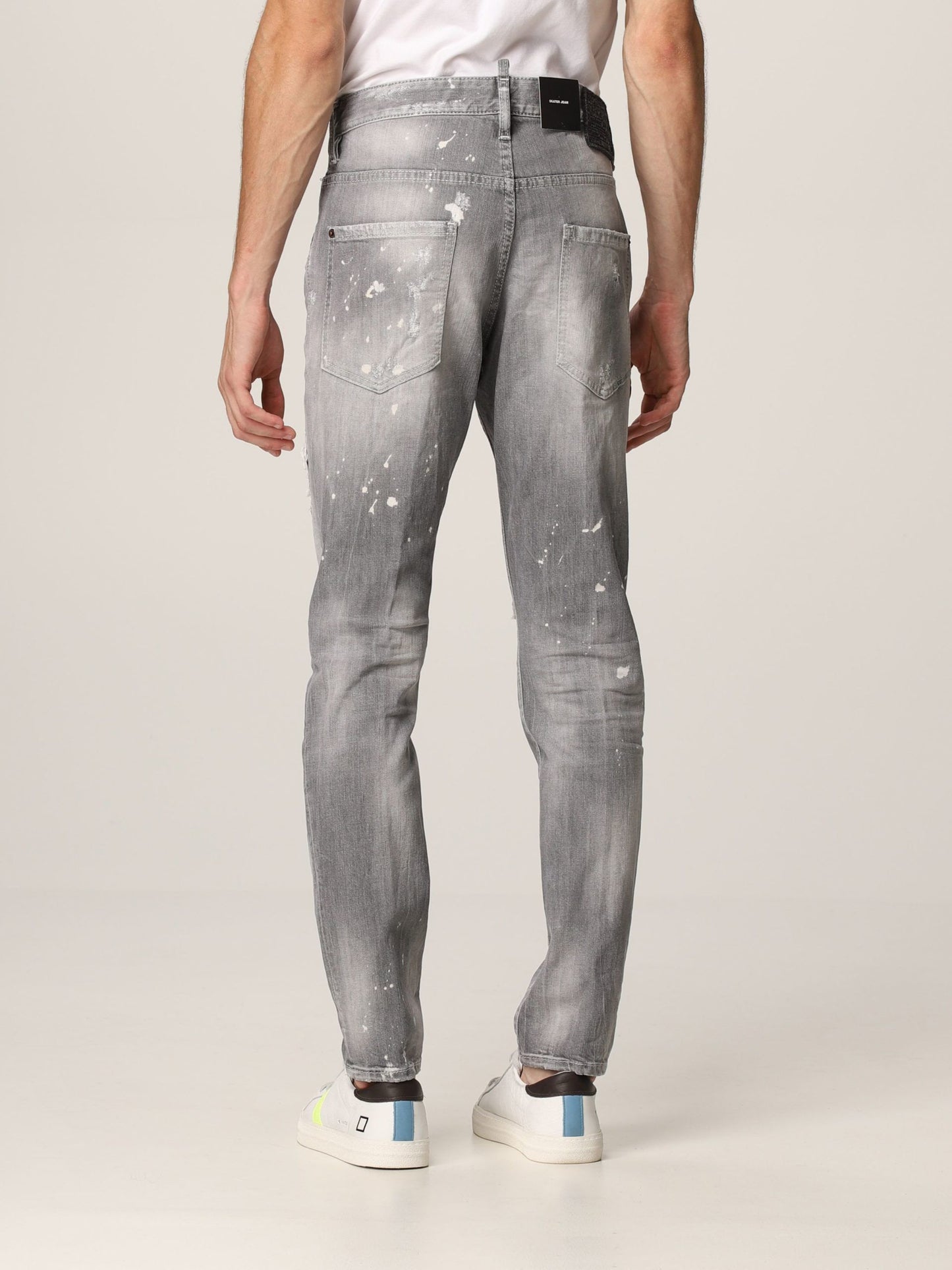 Dsquared² Chic Gray Slim Fit Skater Jeans