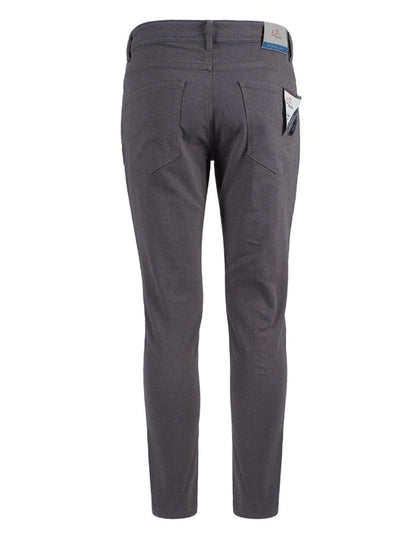 Yes Zee Gray Cotton Men Trouser