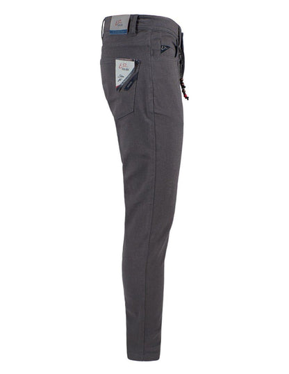 Yes Zee Gray Cotton Men Trouser
