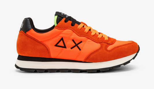 Sun68 Orange Leather Men Sneaker