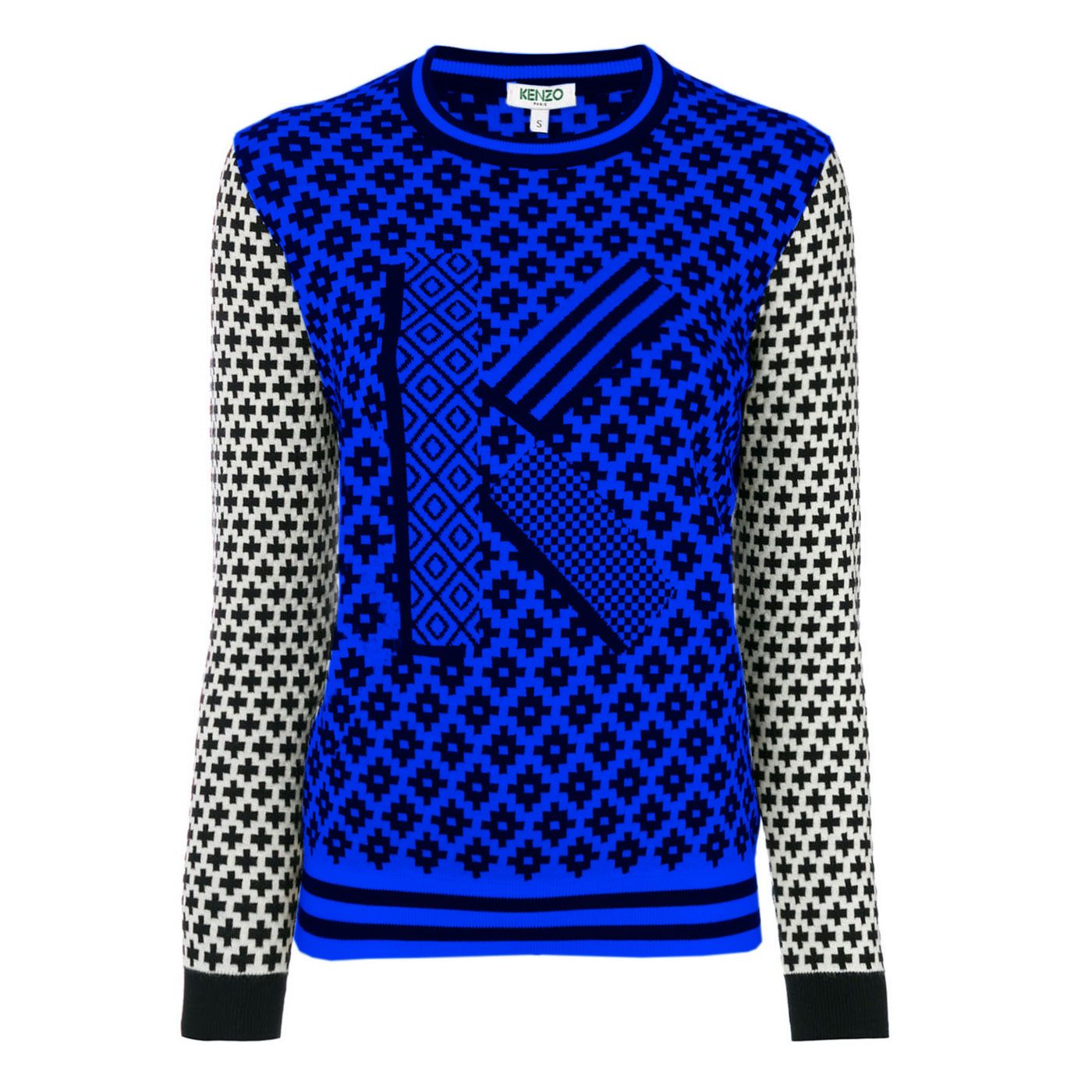 Kenzo Blue Cotton Men's Sweater