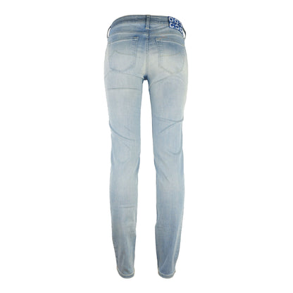 Jacob Cohen Blue Cotton Women Jeans