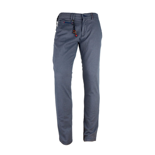 Yes Zee Gray Cotton Men Trouser