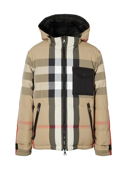 Burberry Elegant Beige Long Down Jacket