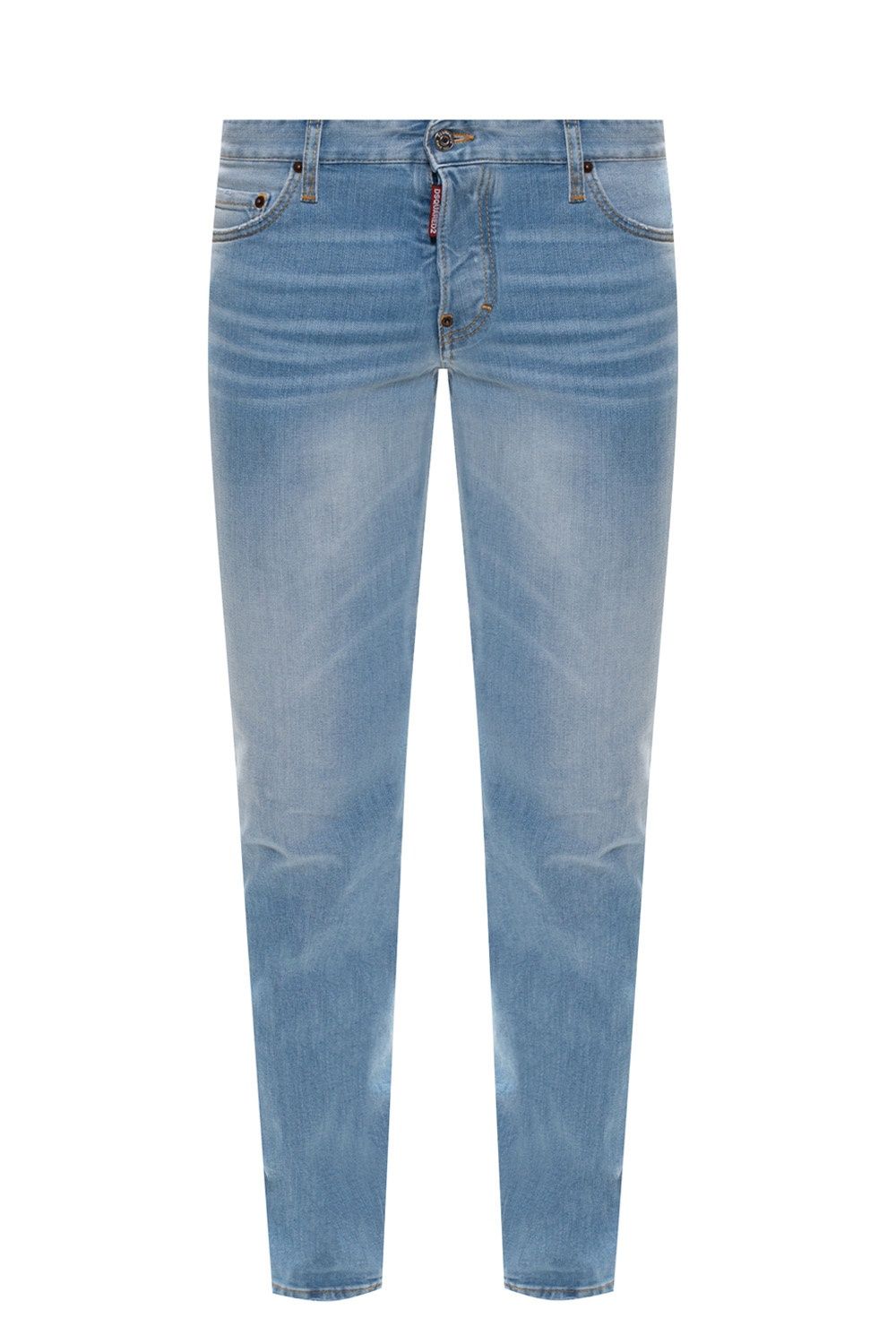 Dsquared² Sleek Light Blue Slim Cotton Stretch Jeans