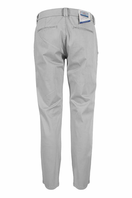 Yes Zee Gray Cotton Men Trouser