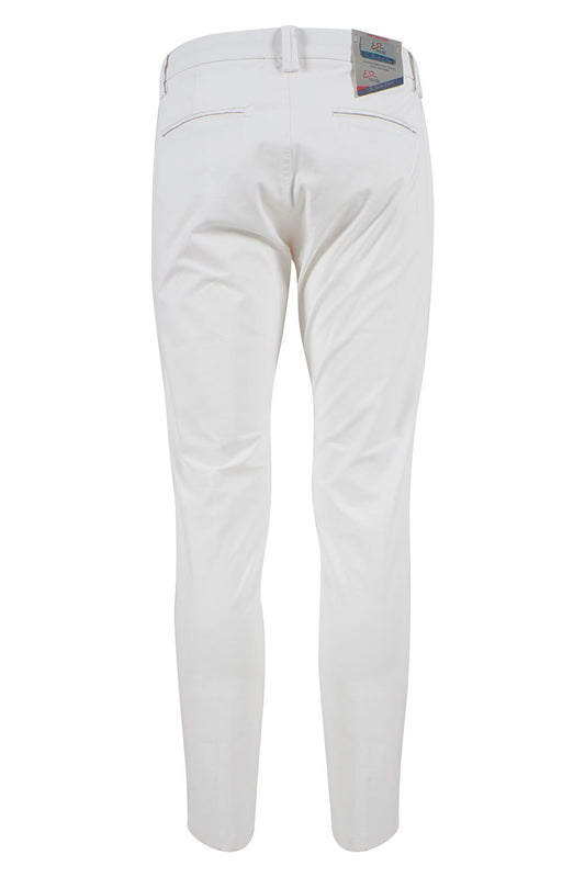 Yes Zee White Cotton Men's Chino Pants