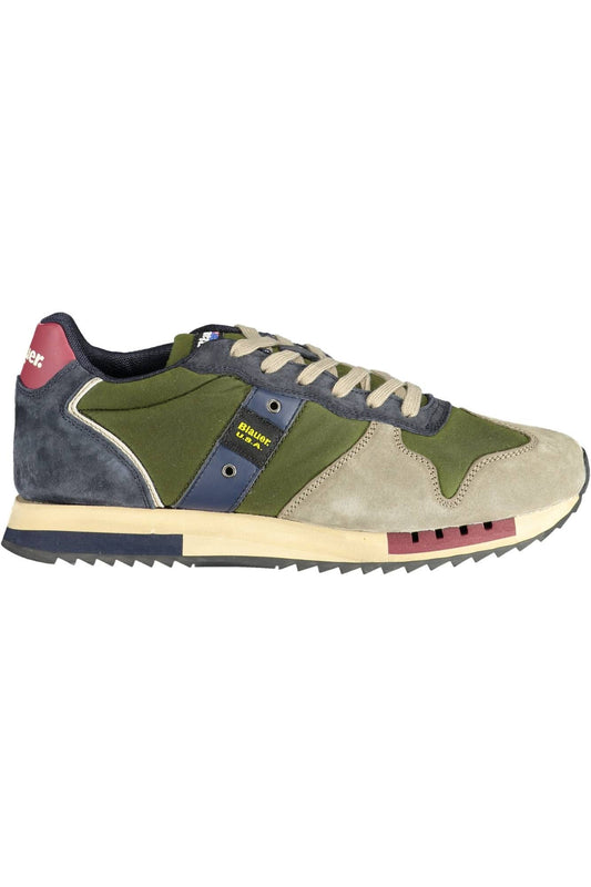 Blauer Green Polyester Men Sneaker