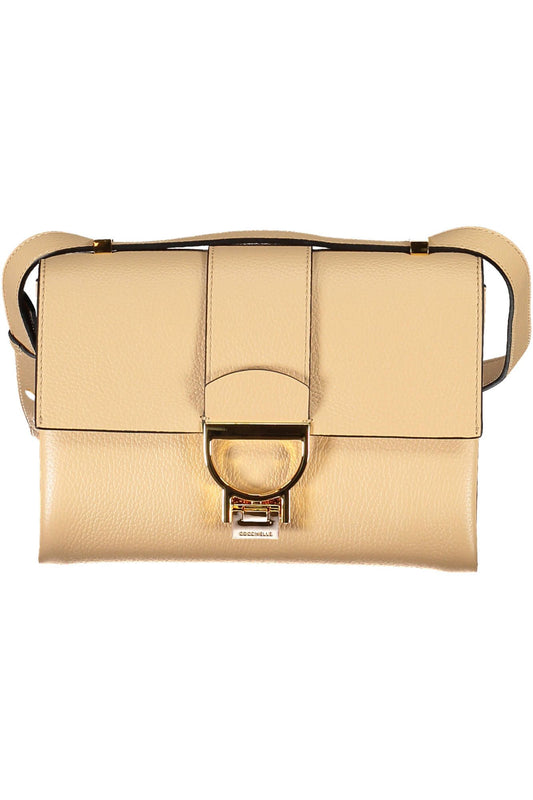 Coccinelle Beige Leather Women Handbag