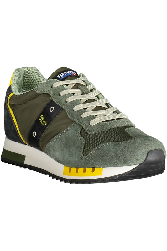 Blauer Green Polyester Men Sneaker