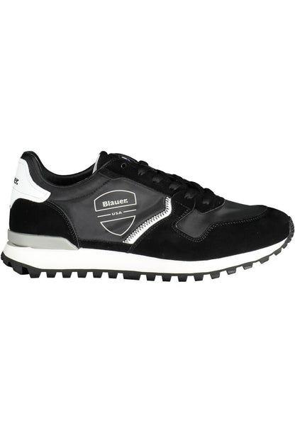 Blauer Black Polyester Men Sneaker