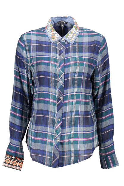 Desigual Blue Viscose Women Shirt