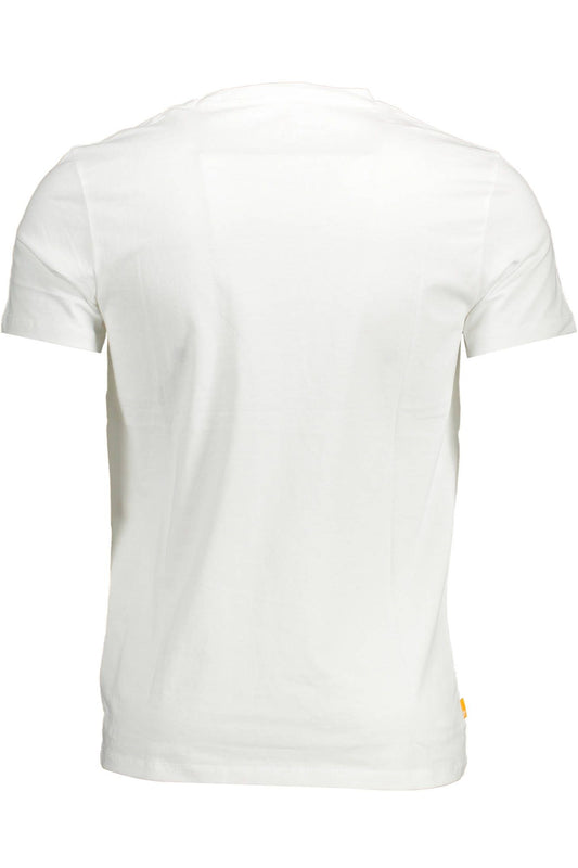 Timberland White Cotton Men T-Shirt