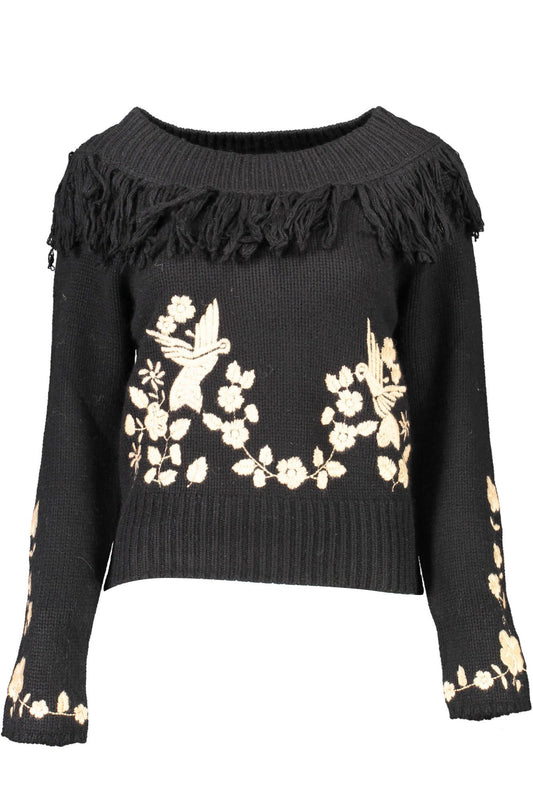 Blugirl Black Wool Women Sweater