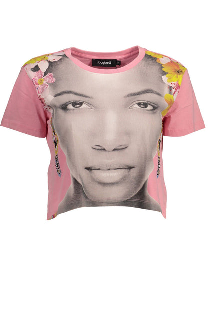 Desigual Pink Cotton Women Top