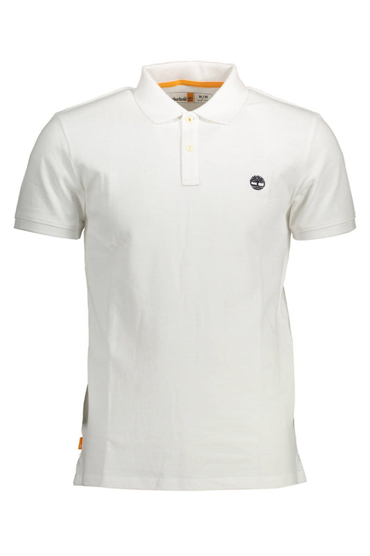 Timberland White Cotton Men Polo