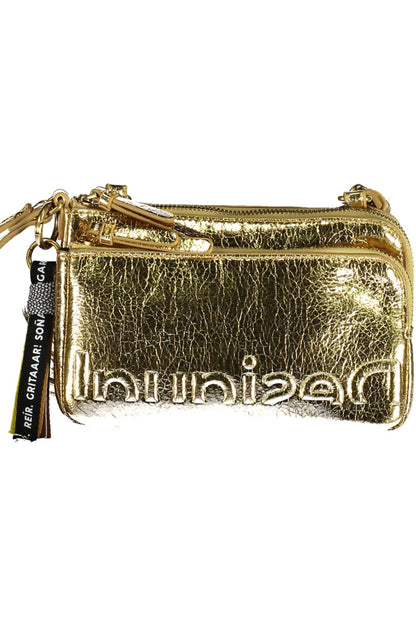 Desigual Gold Polyurethane Women Handbag