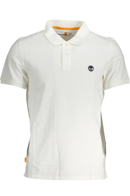 Timberland White Cotton Men Polo Shirt