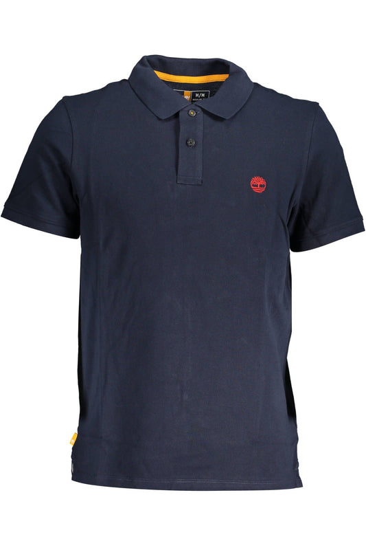 Timberland Blue Cotton Men Polo Shirt