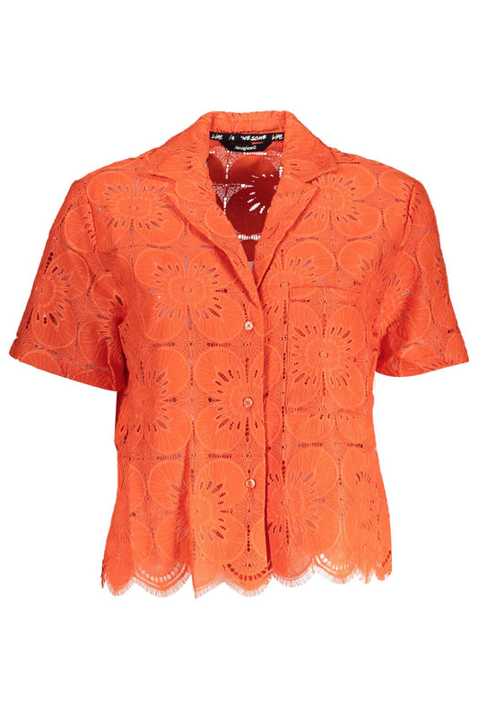 Desigual Orange Cotton Women Shirt