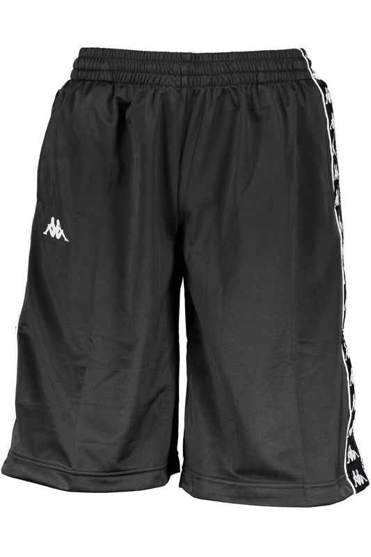 Kappa Black Polyester Men Short