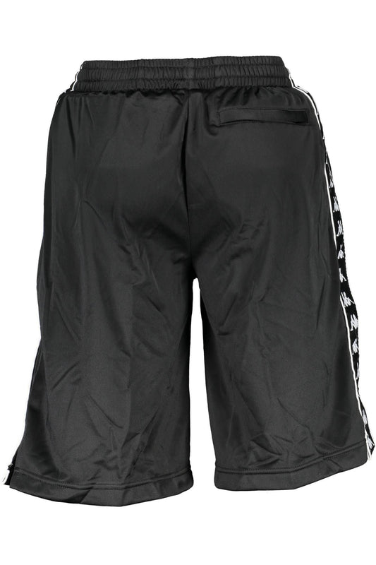 Kappa Black Polyester Men Short