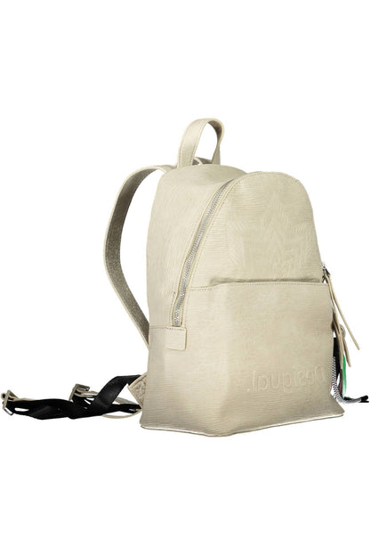 Desigual White Polyurethane Women Backpack