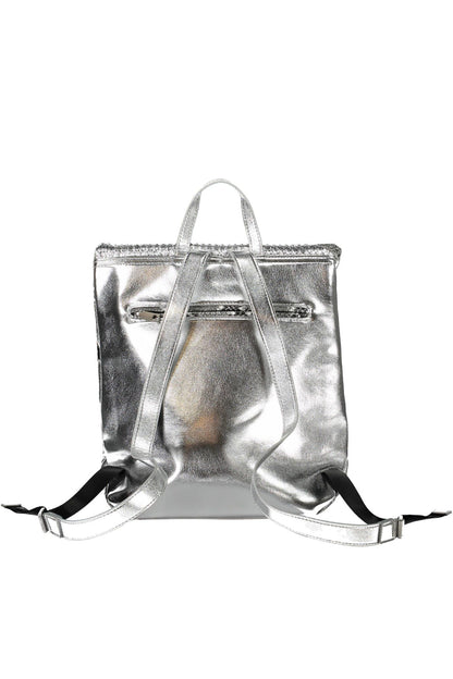 Desigual Silver Polyurethane Women Backpack