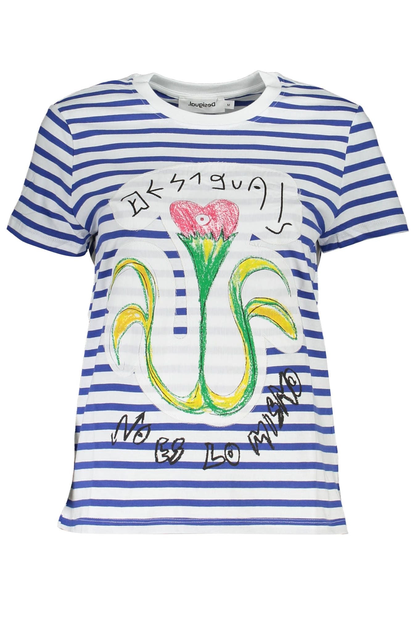 Desigual Blue Cotton Women T-Shirt