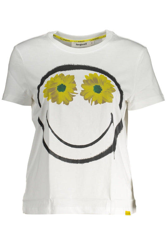 Desigual White Cotton Women Top