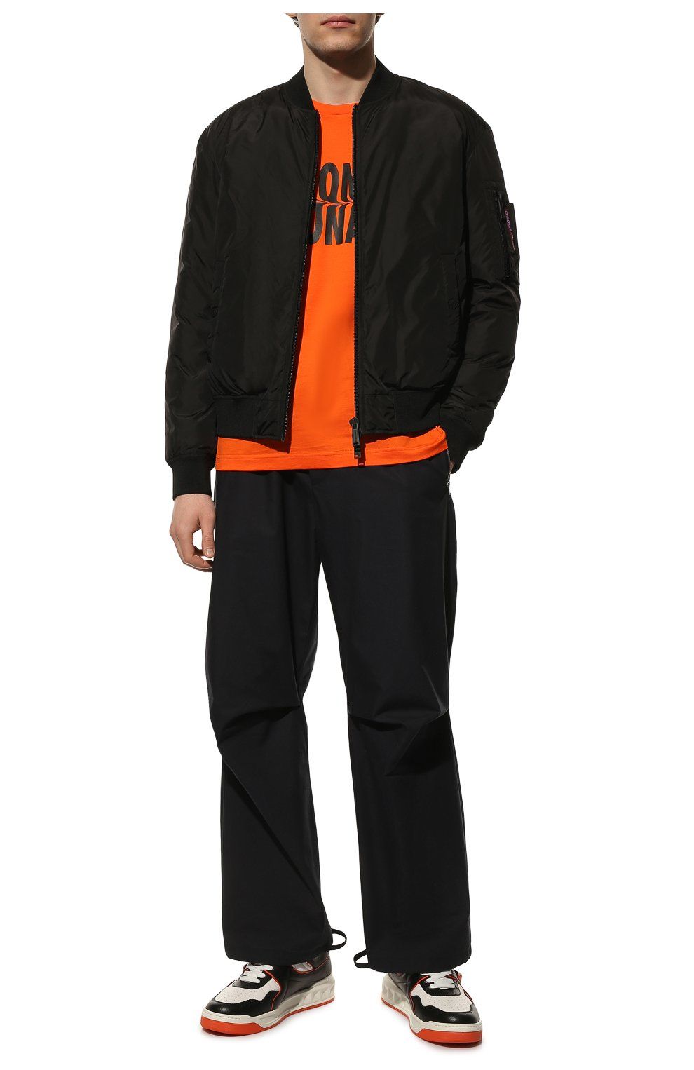 Dsquared² Sleek Nylon Feather-Padded Jacket