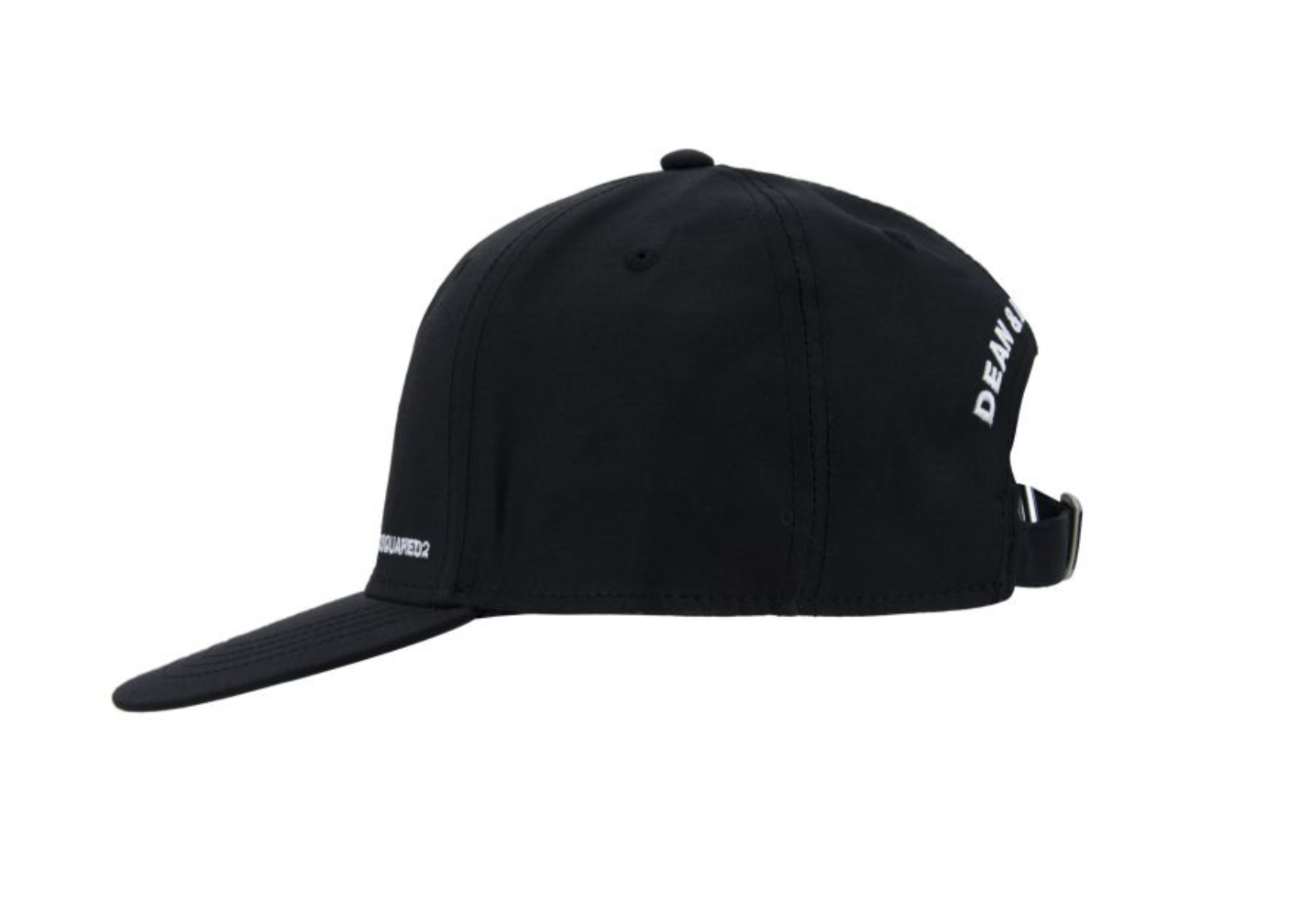 Dsquared² Embroidered Wool Silk Black Cap