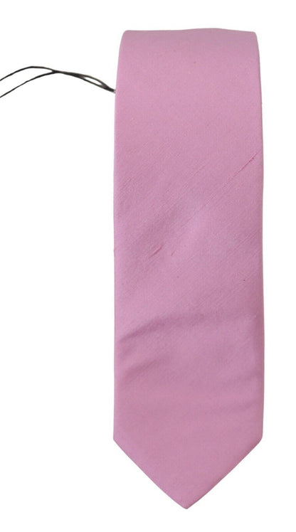 Daniele Alessandrini Pink Classic Men Necktie Accessory Silk Tie