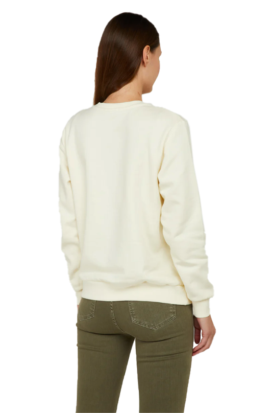 Gaelle Chic Contrasting Logo Crewneck Sweater