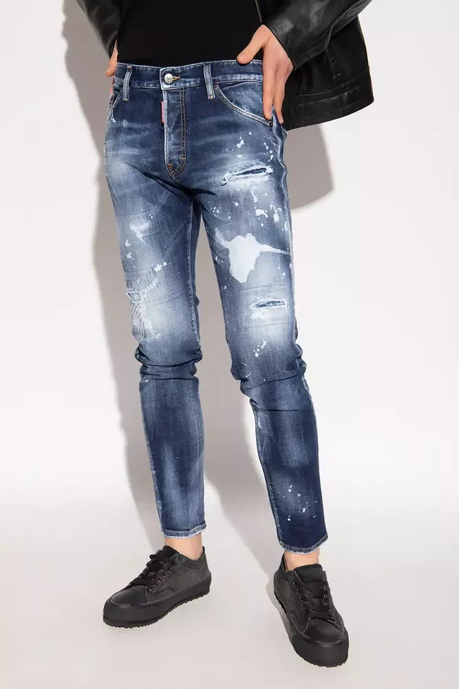 Dsquared² Chic Cool Guy Paint-Splattered Jeans