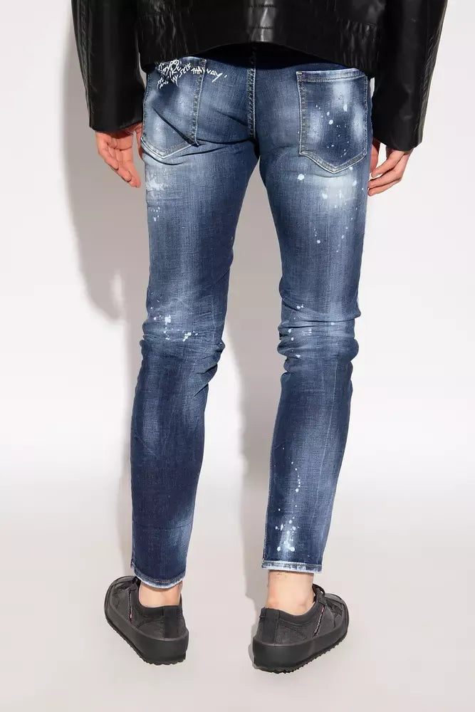 Dsquared² Chic Cool Guy Paint-Splattered Jeans