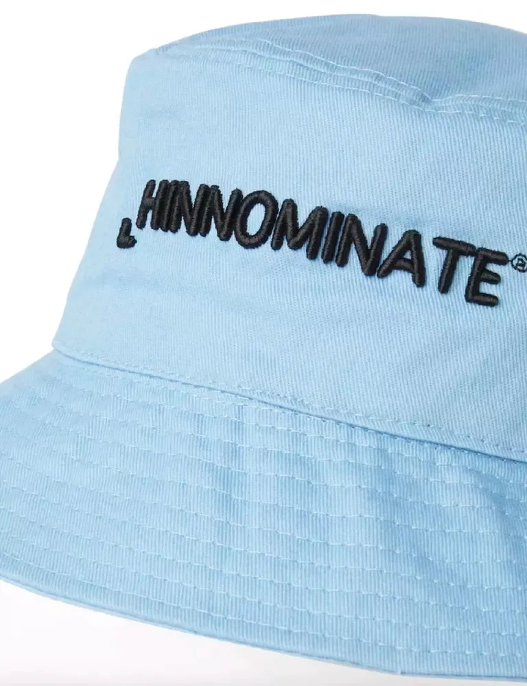 Hinnominate Chic Light Blue Cotton Hat with Front Logo