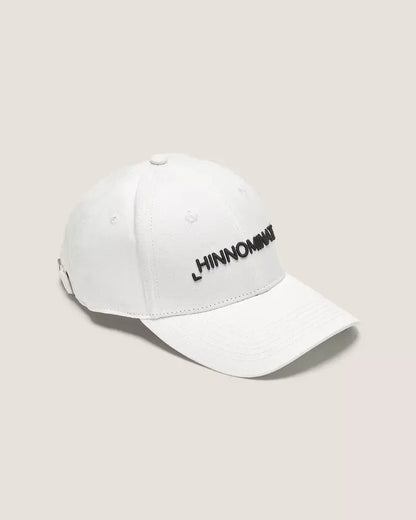 Hinnominate Chic Embroidered Logo Cotton Hat - Pristine White