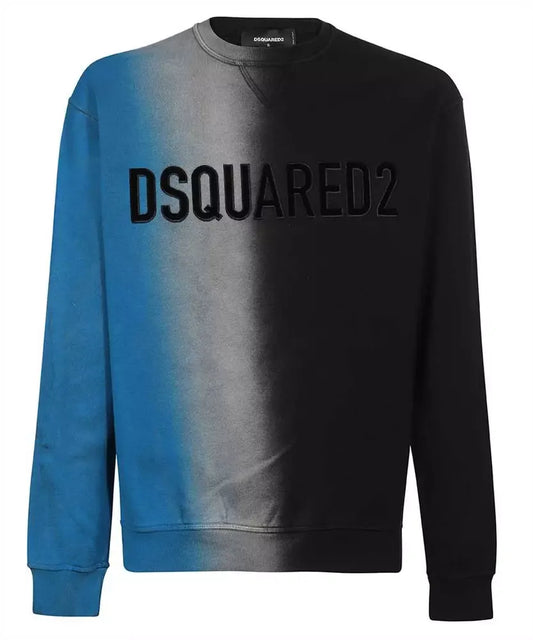 Dsquared² Vintage Tie-Dye Embossed Logo Sweatshirt