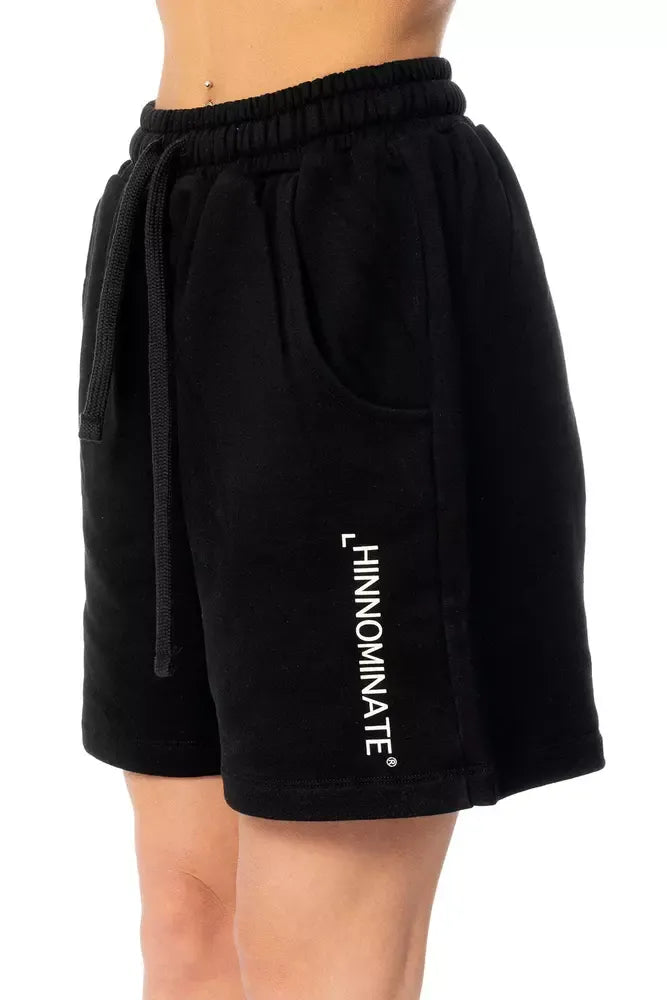 Hinnominate Chic Fleece Bermuda Shorts with Logo Detail