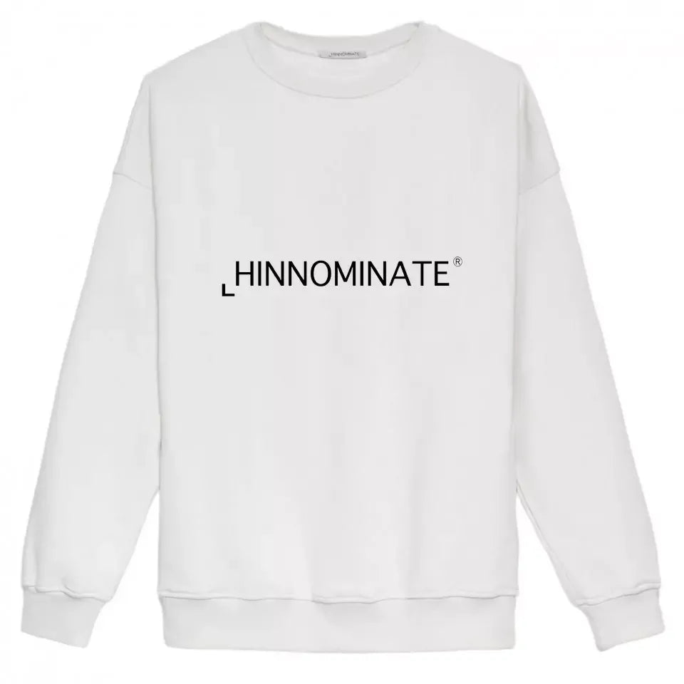 Hinnominate Chic Long Sleeve Cotton Sweatshirt in White