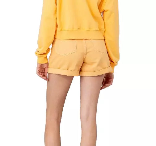 Hinnominate Summery Chic Orange Cotton Shorts