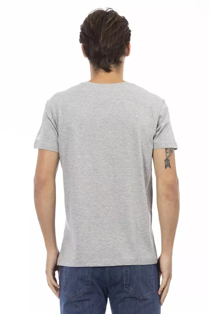 Trussardi Action Gray Cotton Men's T-Shirt