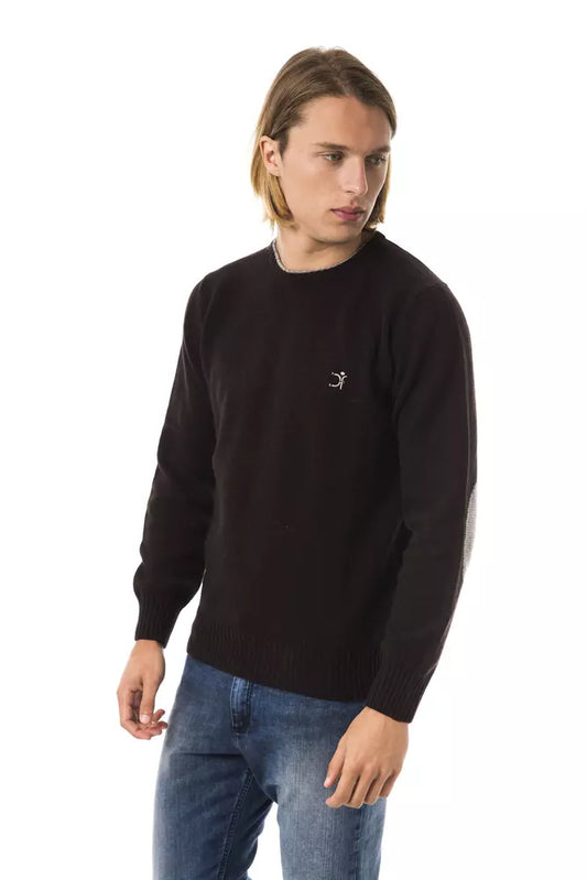 Uominitaliani Brown Wool Men Sweater