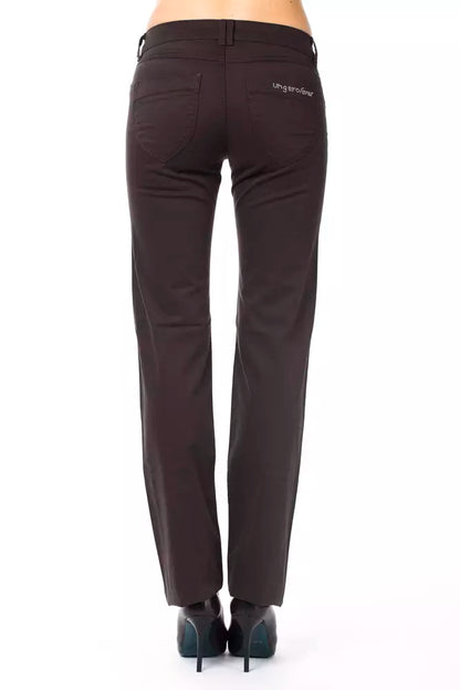 Ungaro Fever Brown Cotton Women's Pants