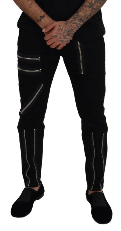 Dsquared² Chic Black MainLine Cotton Blend Pants